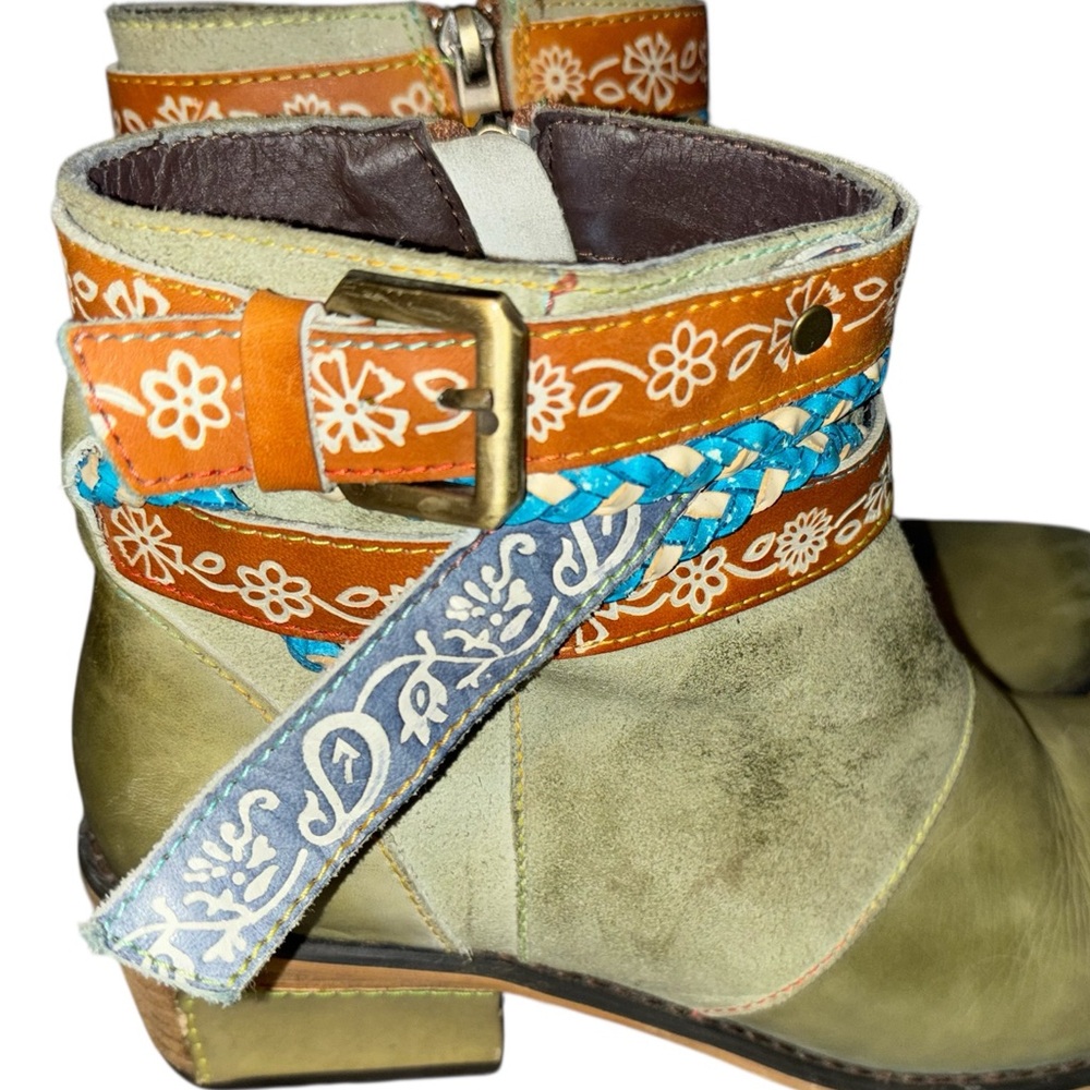 Socofy Boho ankle Boots 8/38 - Picture 5 of 9